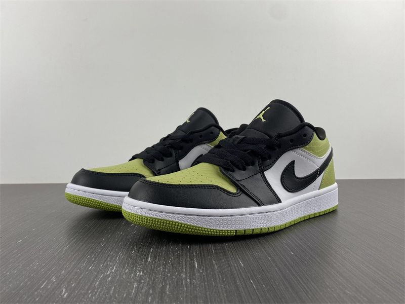 Jordan 1 Low Snakeskin Vivid Green DX4446 301