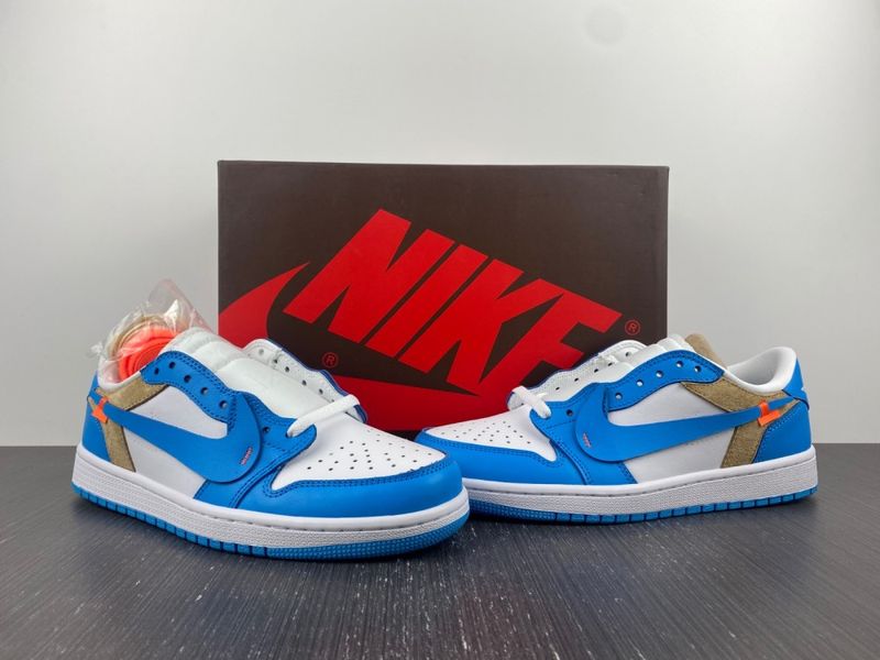 Air Jordan 1 Low Off White UNC Customized