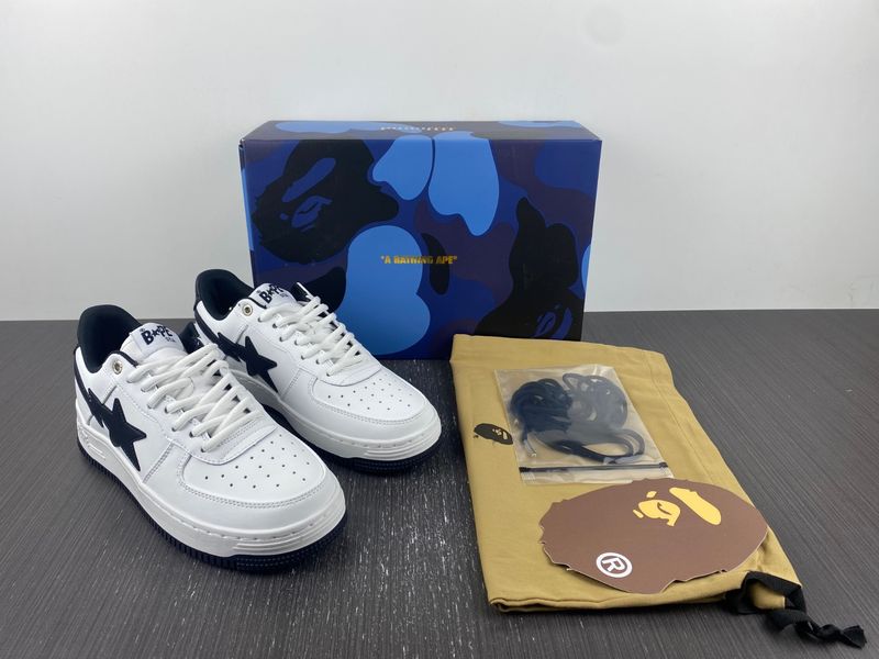 A Bathing Ape Bape Sta JJJJound White Navy  1I73-291-911/1I73-191-912
