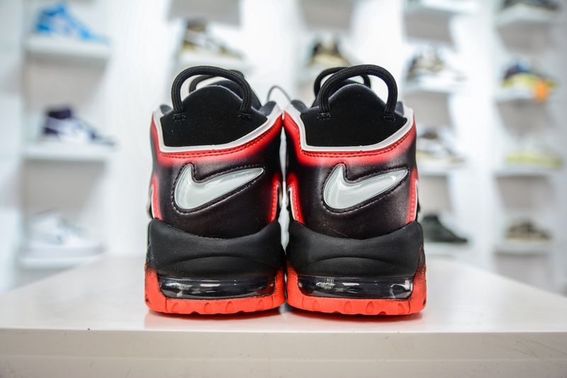 Air More Uptempo Black White Laser Crimson CJ6129-001