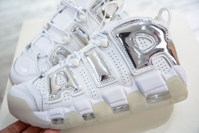 Air More Uptempo Chrome White  917593-100