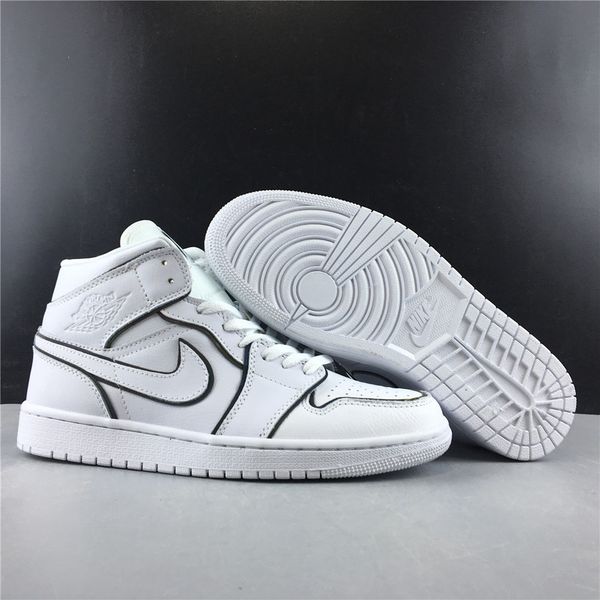 Air Jordan 1 Mid Iridescent Reflective White CK6587-100