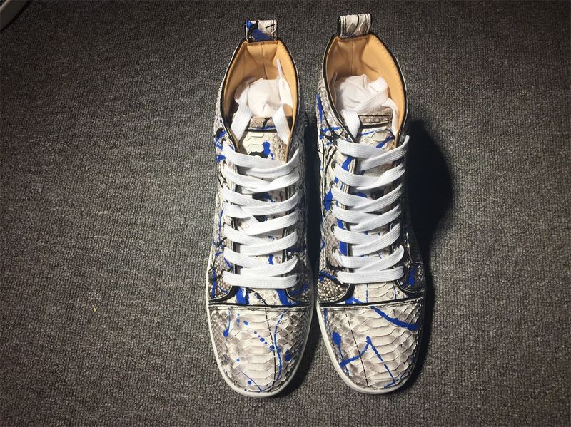 C*ristian L*uboutin Python Sneaker