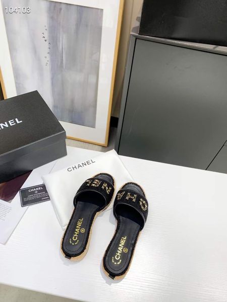 Women C*hanel Top Slippers