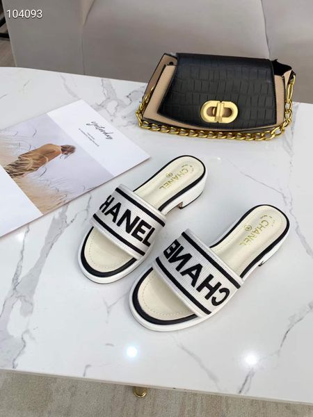 Women C*hanel Top Slippers