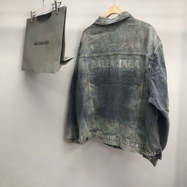 B*alenciaga Denim jacket Top Quality DSX 20230921-105