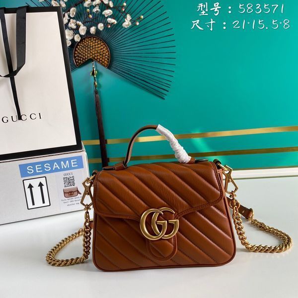 G*ucci Bag Top Quality 21*15.5*8cm