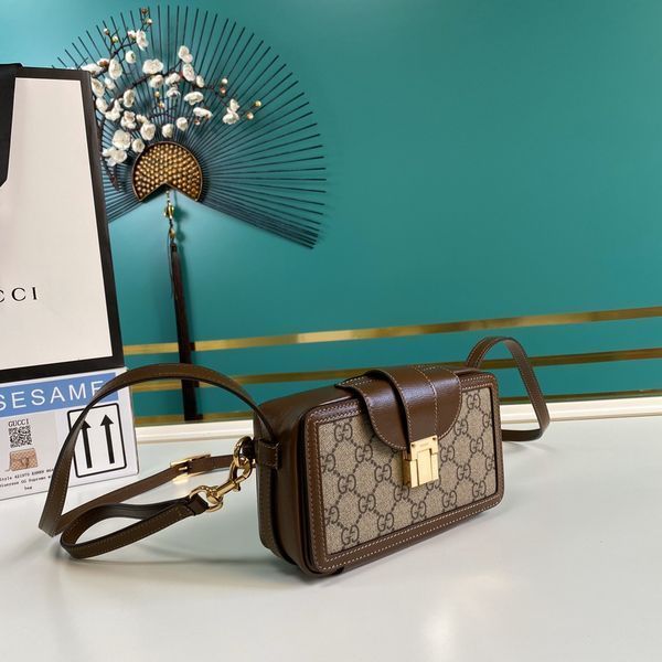 G*ucci Bag Top Quality 18*10.5*6.5cm