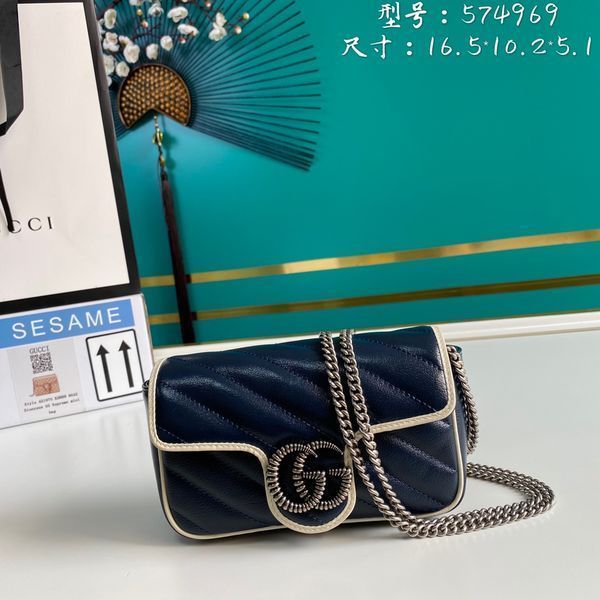 G*ucci Bag Top Quality 16.5*10.2*5.1cm